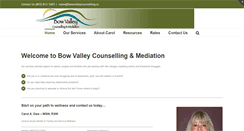 Desktop Screenshot of bowvalleycounselling.ca